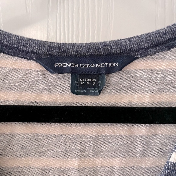 French Connection Navy and White Striped Dress - Picture 4 of 5